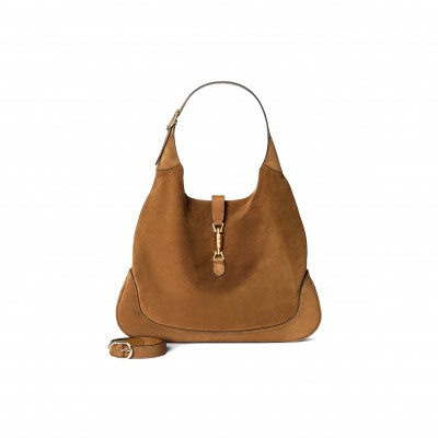 GUCCI JACKIE GIORNO SHOULDER BAG VARIATIONBROWN SUEDE 841542  (44*33*7cm)